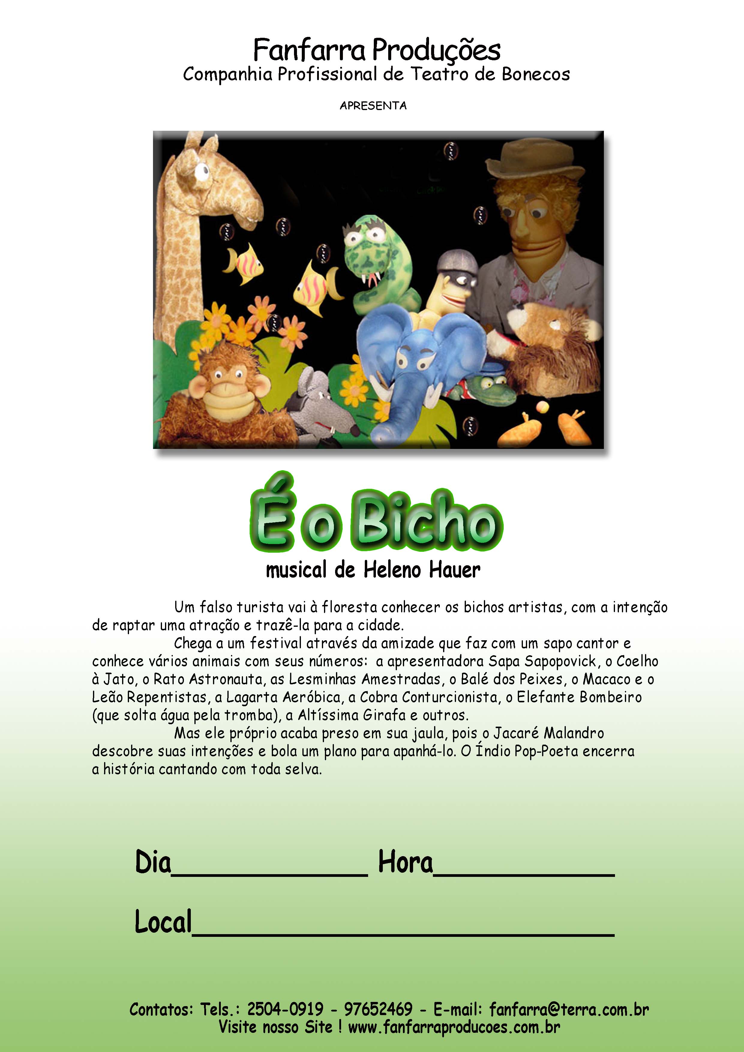 Cartaz - É o Bicho