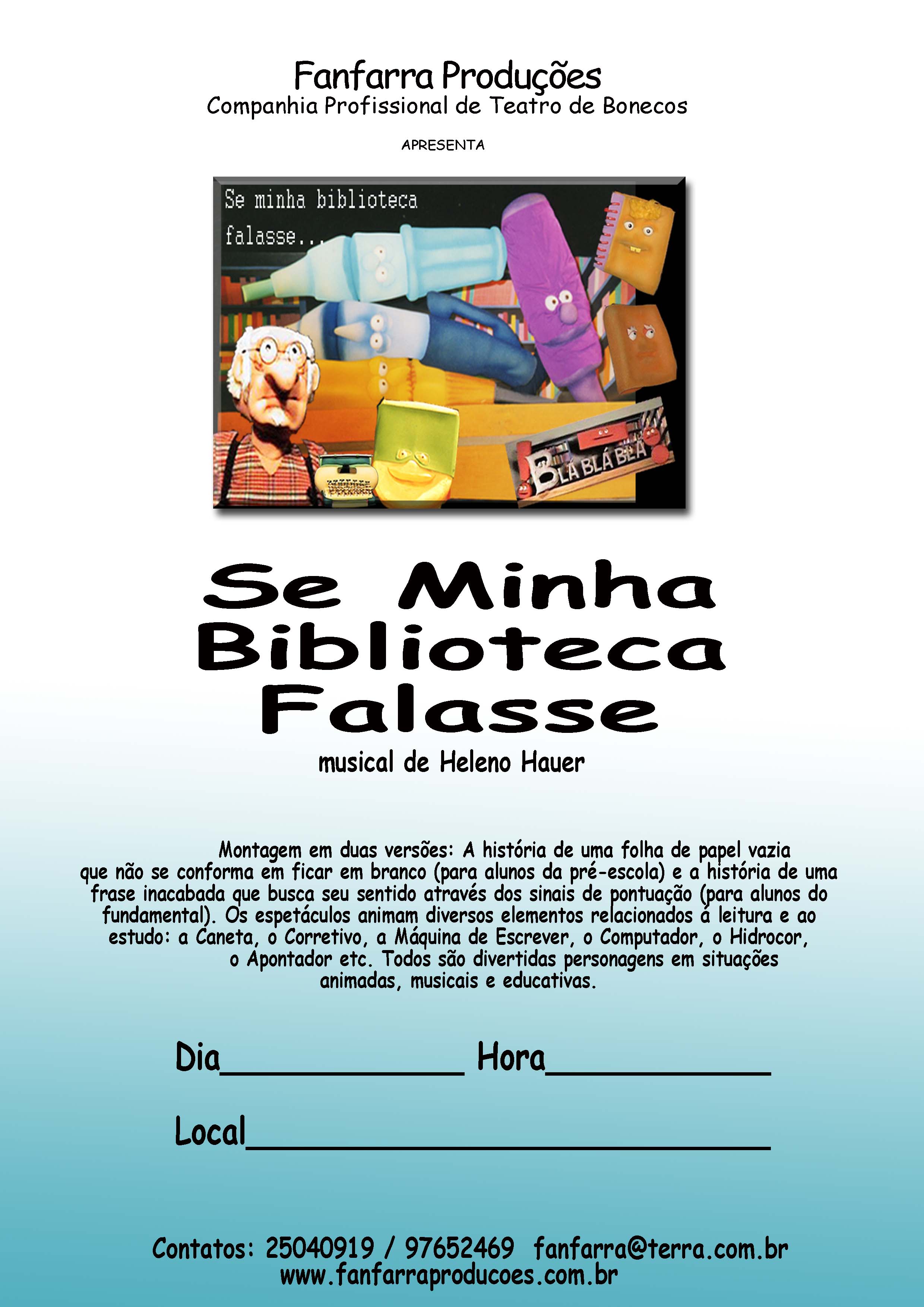 Cartaz - Se Minha Biblioteca Falasse